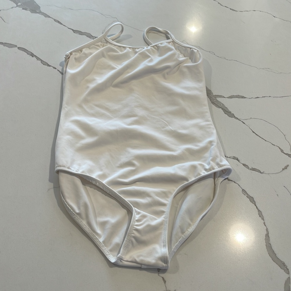 EUC Bloch size 12 white child’s leotard